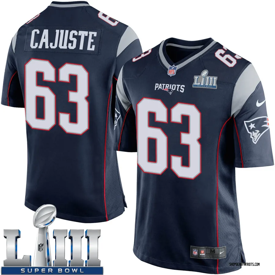 Yodny Cajuste Men S New England Patriots Nike Team Color Super Bowl Liii Jersey Game Navy Blue